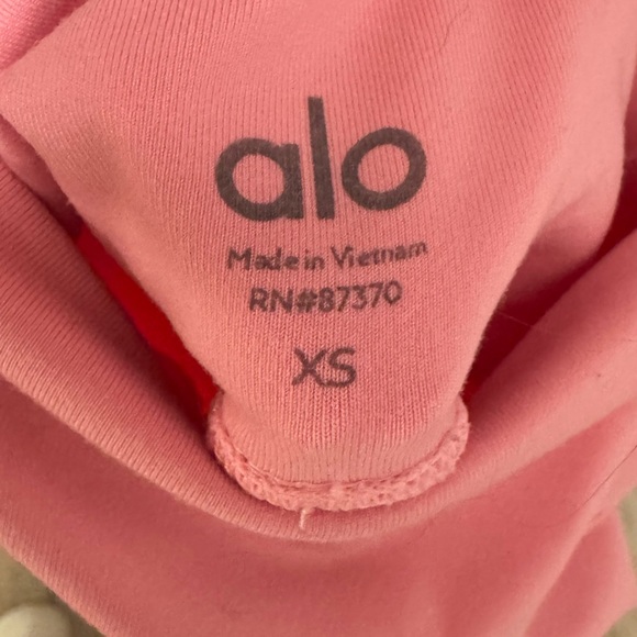 ALO Yoga Pink Ribbed Leggings - Picture 5 of 5